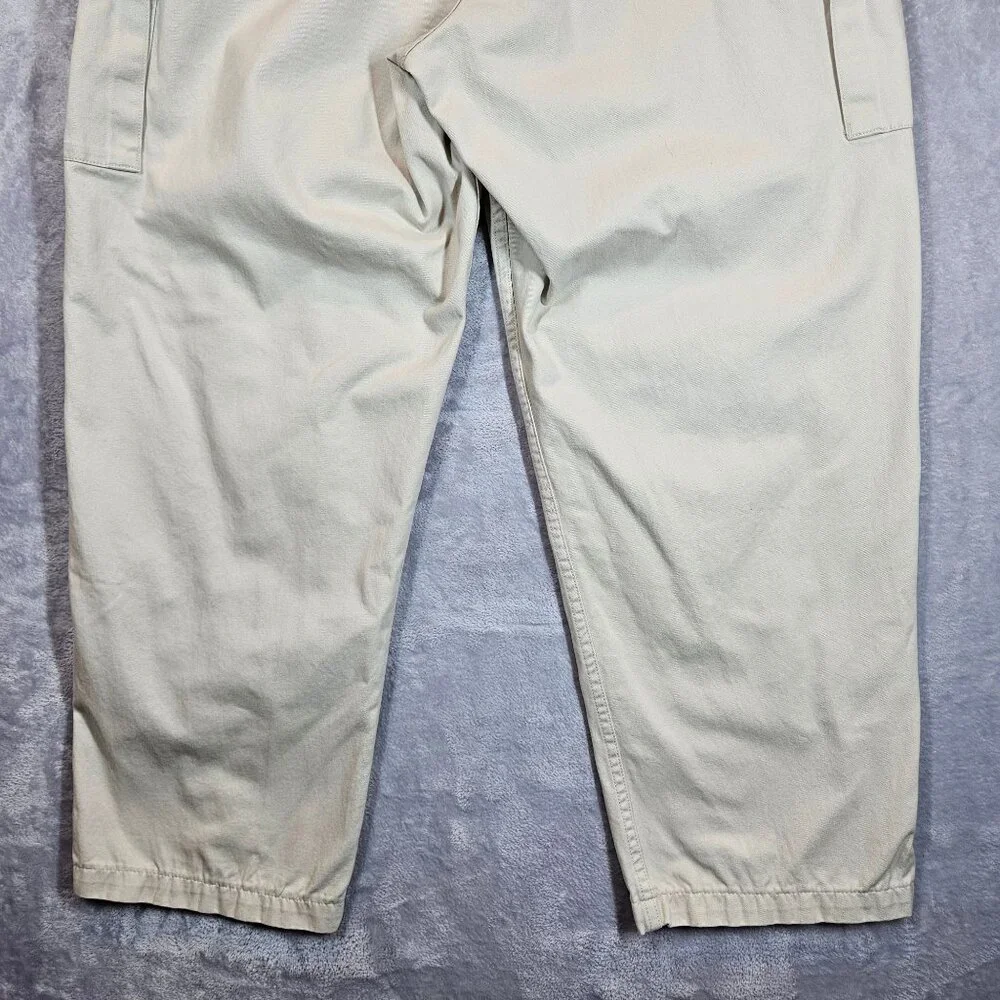 Cabela's Cargo Pants Mens 42 Tan Khakis Button Pocket Flaps Gorpcore Hiking Work